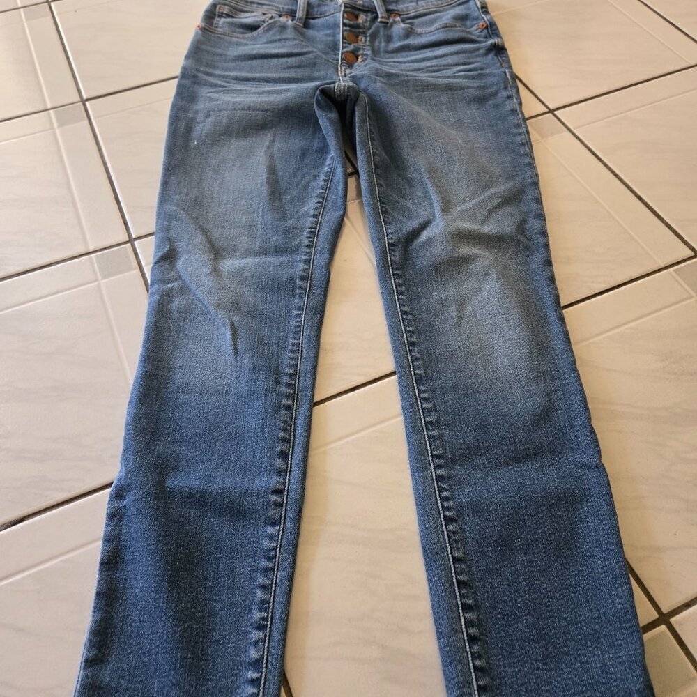 Madewell 9" Mid Rise Skinny Crop Jeans 27 - Picture 3 of 7